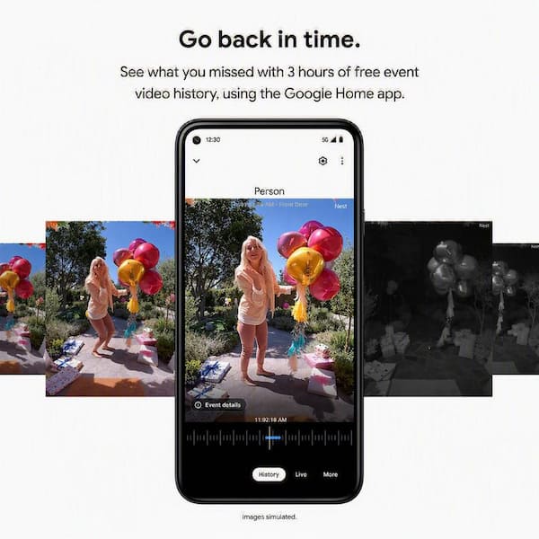 Google Nest Doorbell (Battery) - Smart Wi-Fi Video Doorbell Camera
