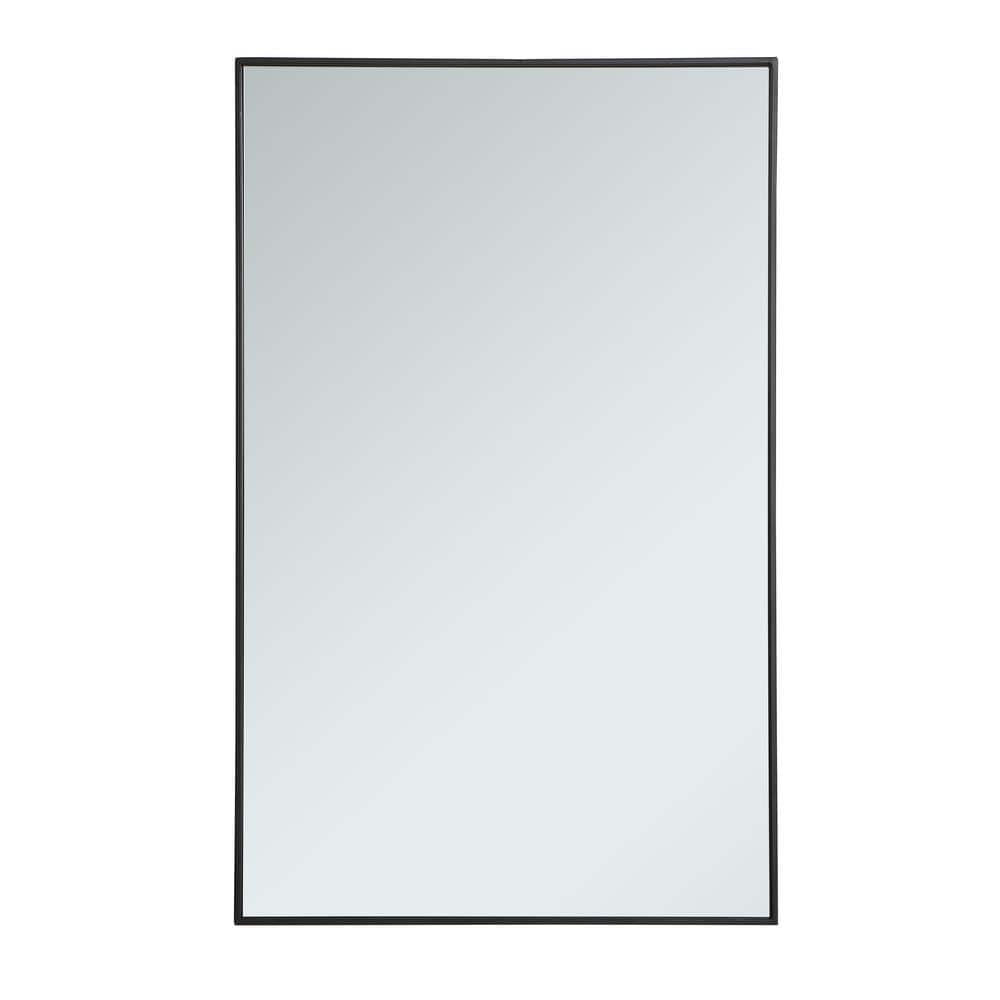 Large Rectangle Black Modern Mirror (48 in. H x 30 in. W)