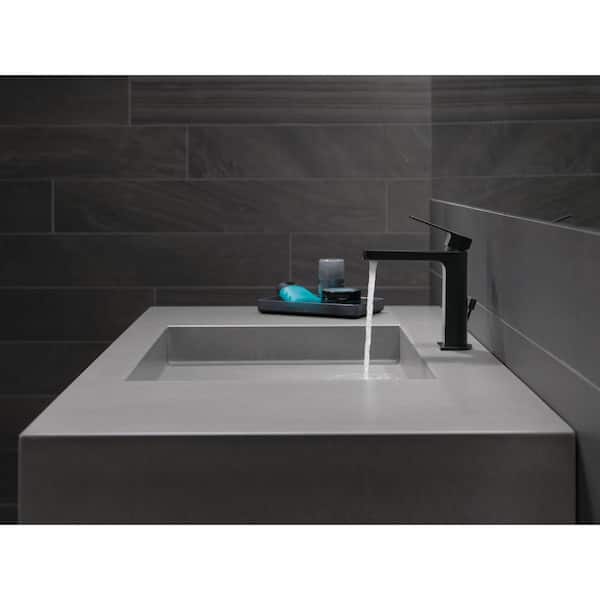 Xander Single Hole Single-Handle Bathroom Faucet with Hi-Arc Spout in Matte Black