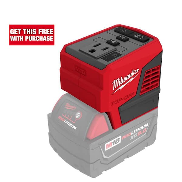 Milwaukee M18 18-Volt Lithium-Ion 175-Watt Powered Compact Inverter for M18 Batteries (Tool-Only)