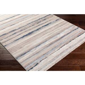 Furaha Navy 7 ft. 10 in. x 10 ft. Abstract Area Rug