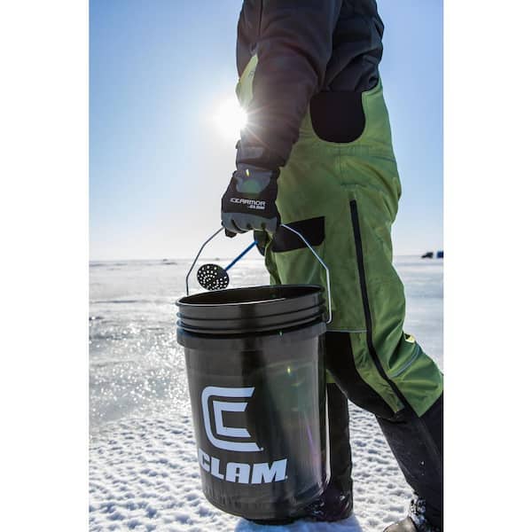 Clam EdgeX Glove, Gray, Black, M 18984 The Home Depot