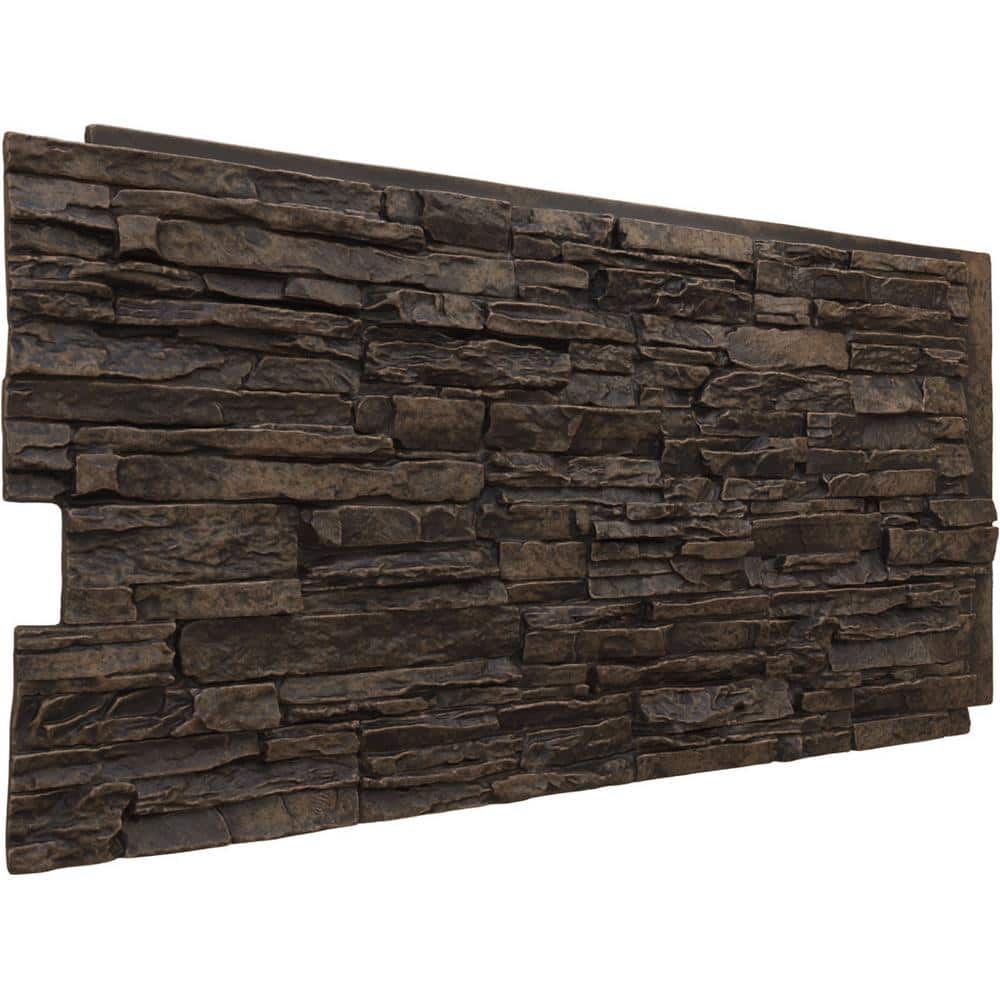 Alder Creek Faux Stone 48" x 24" Wall Panel