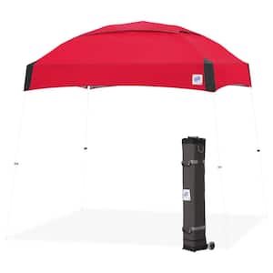 Dome Series 10 ft. x 10 ft. Red Instant Canopy Pop Up Tent with Roller Bag