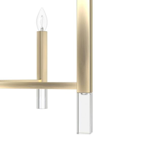 Hunter - Sunjai 12-Light Alturas Gold Island Chandelier