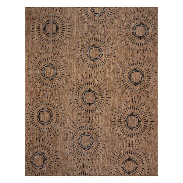Gertmenian & Sons Paseo Tiaret Chestnut Brown 8 ft. x 10 ft. Geometric ...