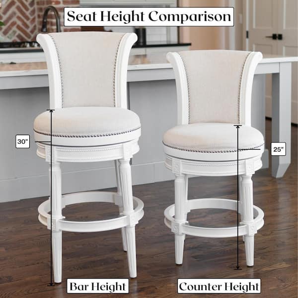 White bar cheap stools 30 inch