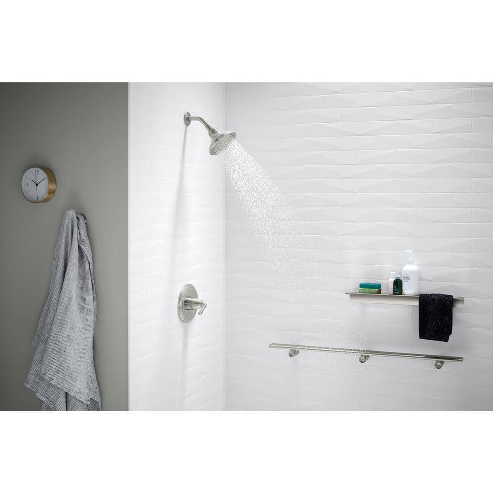 14" Floating Wall Shelf in Anodized Brushed Nickel