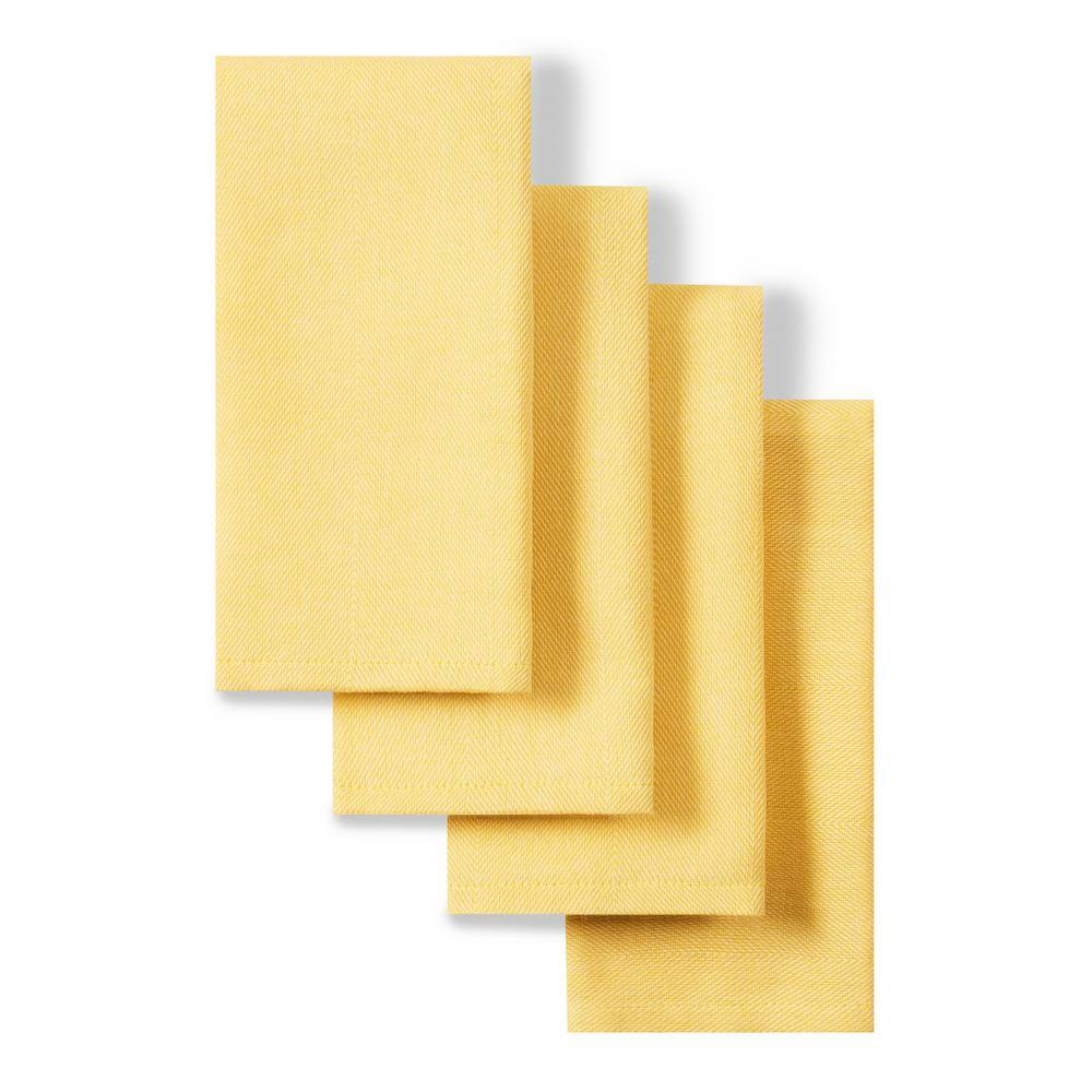 yellow cloth napkins