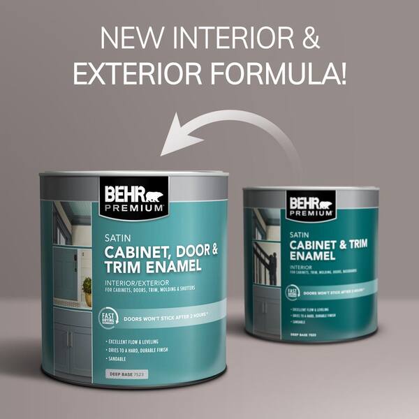 BEHR PREMIUM 5 gal. #MQ5-28 Dawn Gray Semi-Gloss Direct to Metal