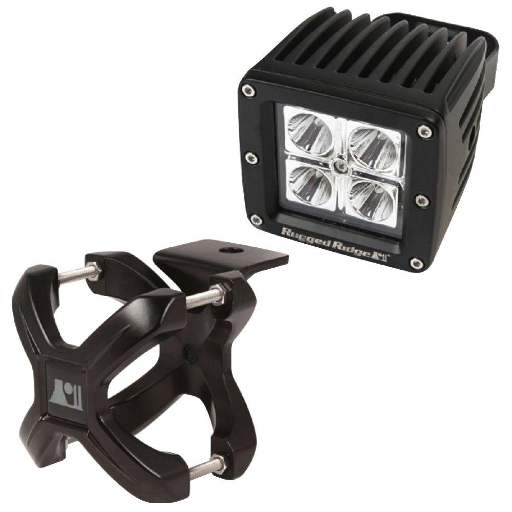 2.25 in. to 3 in. X-Clamp Light Mount and 3 in. Square LED Light Kit