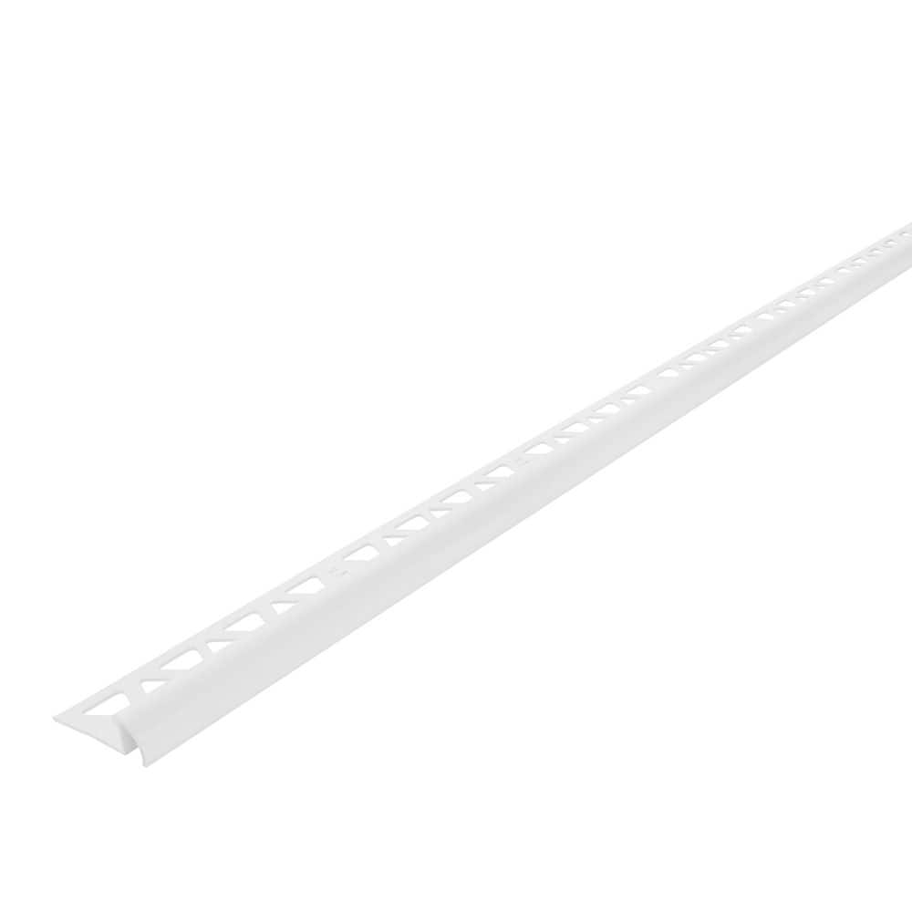 Bright White 1.44 in. W x 96 in. L Aluminum 3/8 in. Bullnose Trim price history on PriceWatchPro