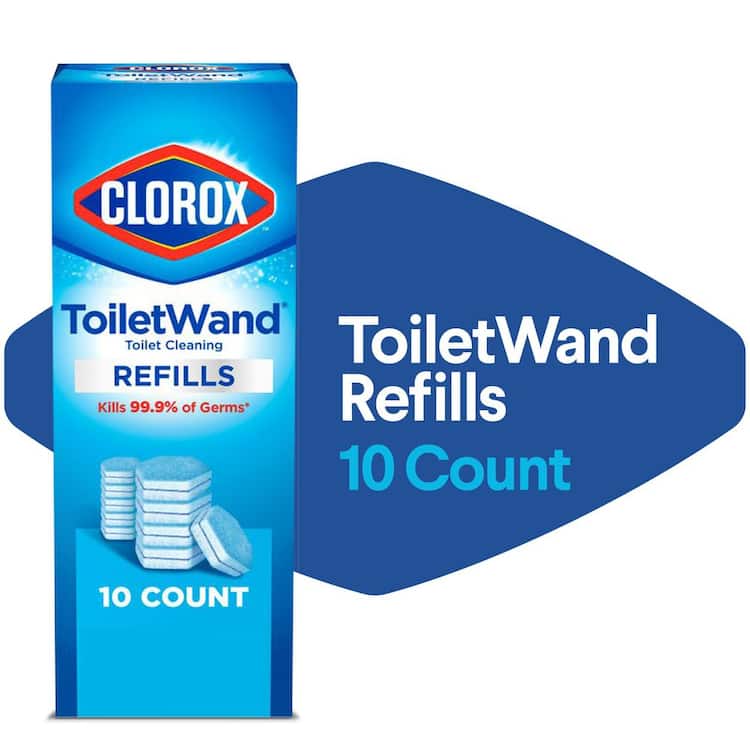 Clorox ToiletWand Disinfecting Refills Toilet Bowl Cleaner Disposable Wand Heads (10-Count)