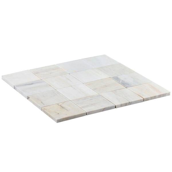 Ivy Hill Tile Sabbia Sand 4 in. x 0.39 in. Honed Marble Floor and 