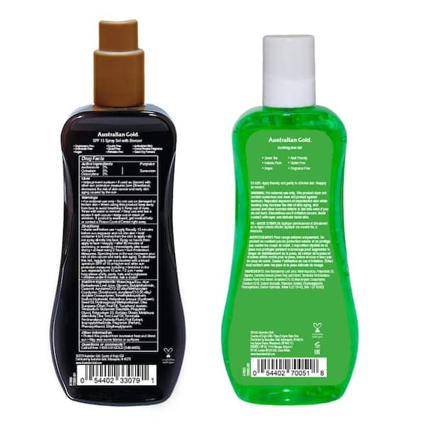AUSTRALIAN SPF Spray Gel with Bronzer and Vera Bundle-A70958 - Home Depot
