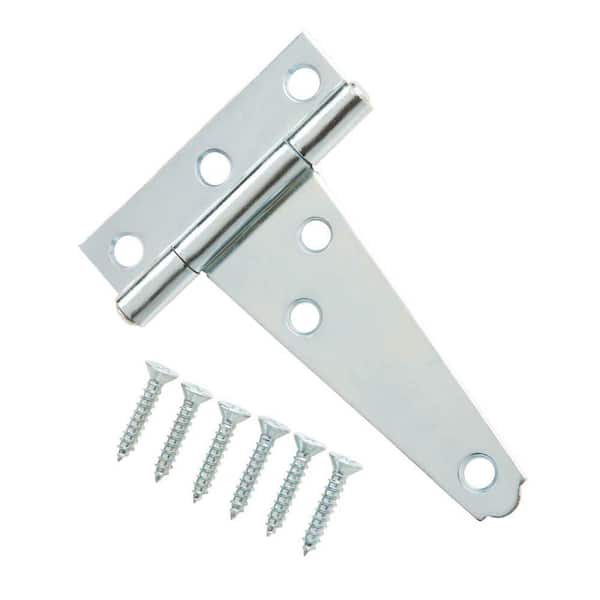 (2-Pack) 3 in. Zinc-Plated Gate Tee Hinge