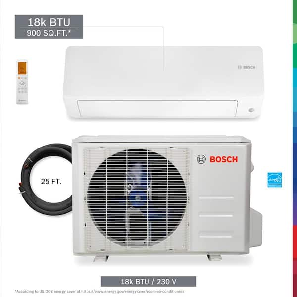 Bosch Gen 2/3 Climate 5000 ENERGY STAR 18,000 BTU Ductless