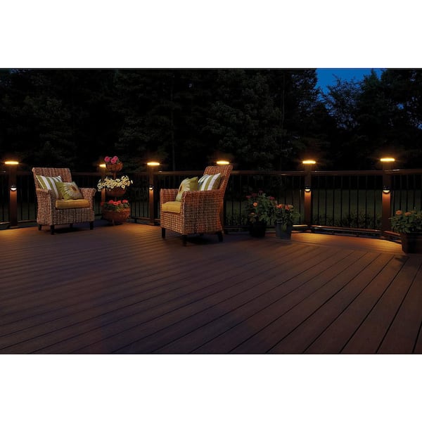 Fiberon 4-in x 4-in Midnight Black PVC Deck Post Base Trim