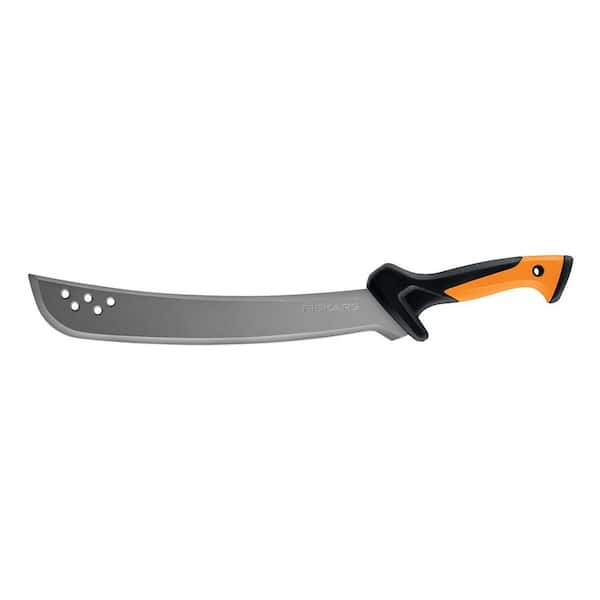 15 in. Steel Blade Clearing Machete Knife with Sheath - for Brush Cutting, Gardening, Landscaping, Bushcraft