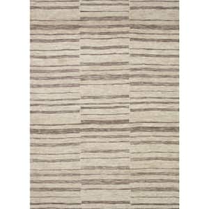 Neda Natural/Taupe 9 ft. 3 in. x 13ft. Modern Ultra Soft Area Rug