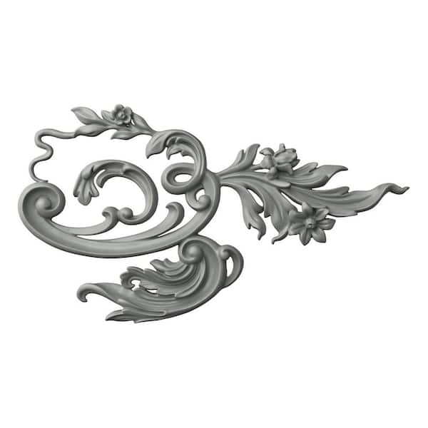 Ekena Millwork 1.38 in. x 25.625 in. x 13.75 in. Polyurethane Applique & Onlay Moulding