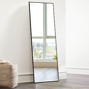 15.7 in. W x 51.2 in. H Classic Rectangle Framed Black Vanity Mirror