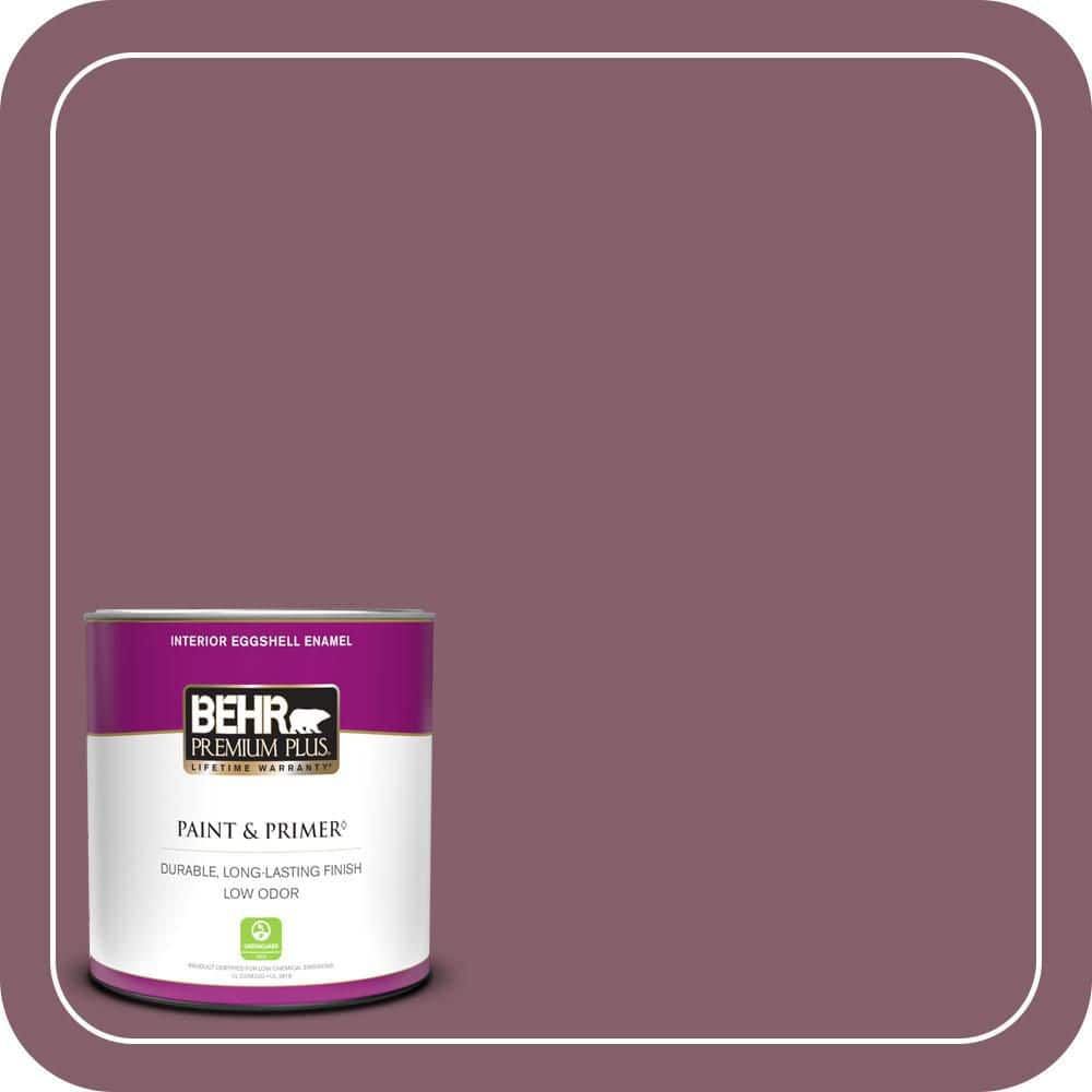 1 qt. #BIC-35 Vintage Plum Eggshell Enamel Low Odor Interior Paint & Primer product image for price tracking