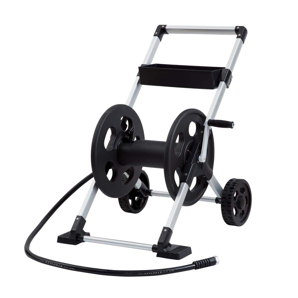 LIBERTY GARDEN Explorer 2 Wheel Aluminum Hose Storage Cart