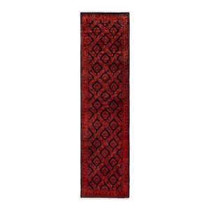 Red 2 ft. 7 in. x 10 ft. 2 in. Fine Vibrance One-of-a-Kind Handmade Area Rug