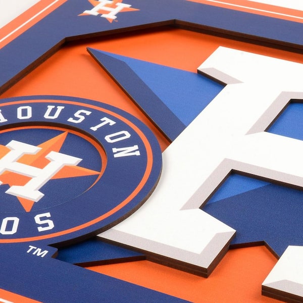 Houston Astros Major League Baseball Simple Pattern 3D Print