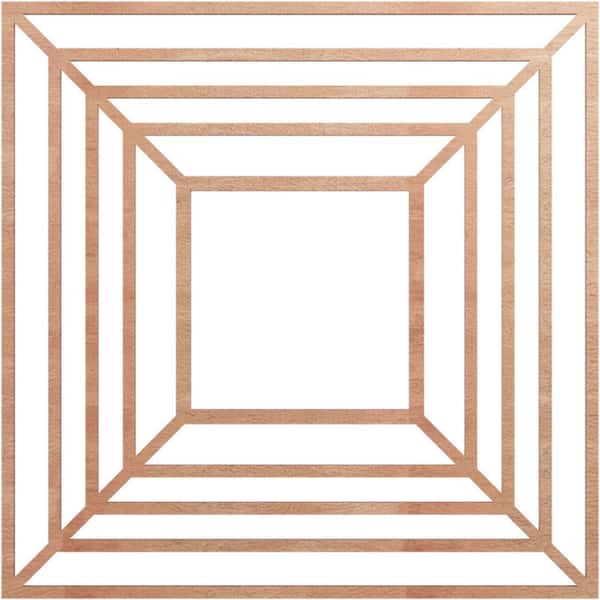 Ekena Millwork 32 in. x 11.125 in. x 0.375 in. Wood Medallion Moulding