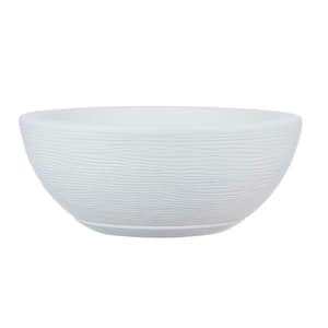 Amsterdan Small White Plastic Resin Indoor and Outdoor Planter Bowl
