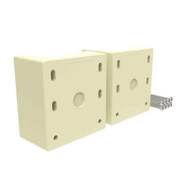 22.5-Degree Angle Adapter (1 Top and 1 Bottom Bracket) in Dune