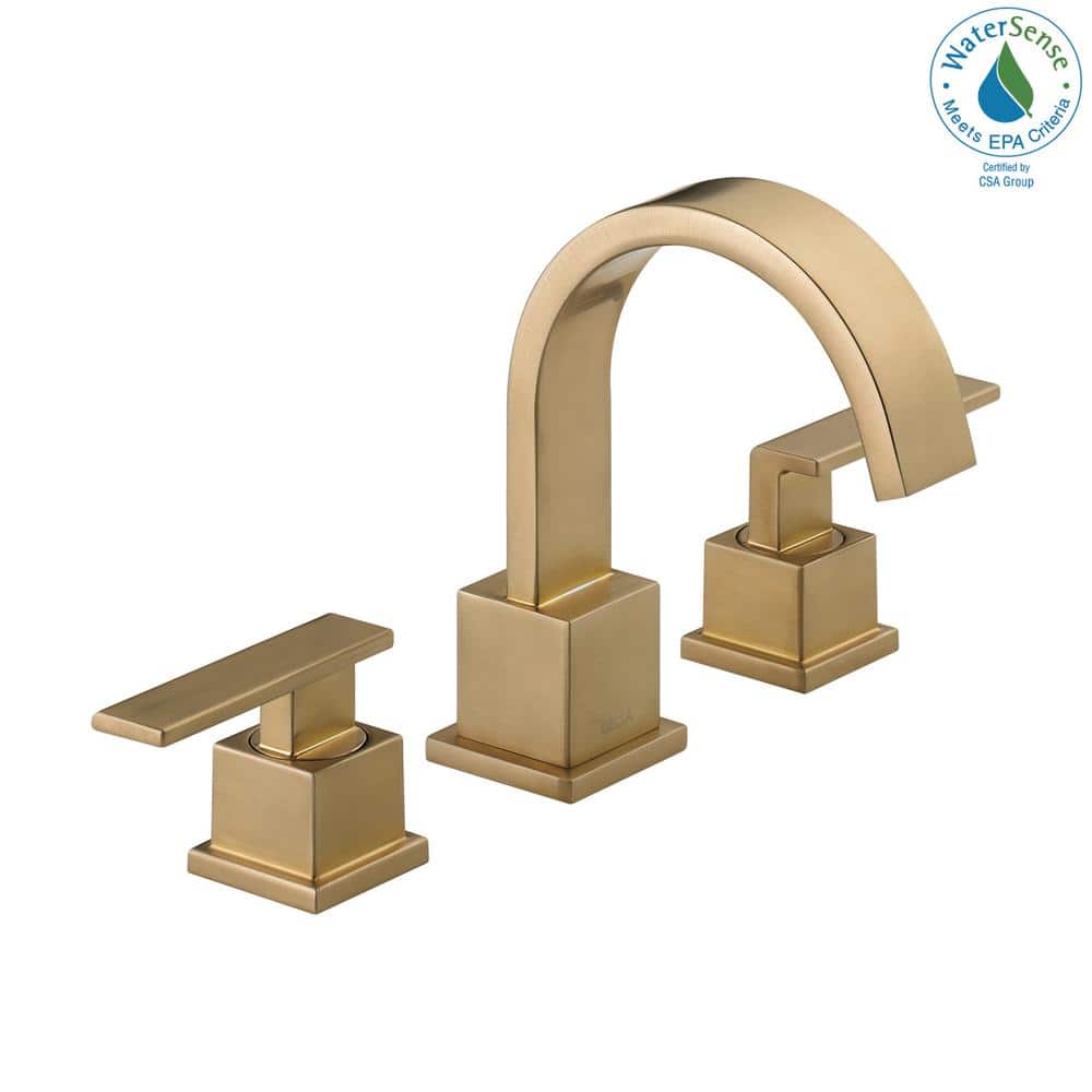 Vero Modern Champagne Bronze 2-Handle Widespread Bathroom Faucet