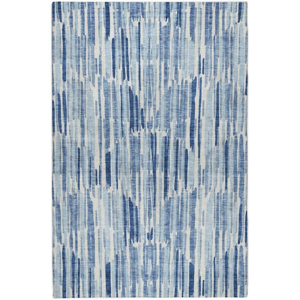 Dream Shag Premium Machine Washable Abstract ADS739 Blue 10 ft. x 14 ft. Area Rug