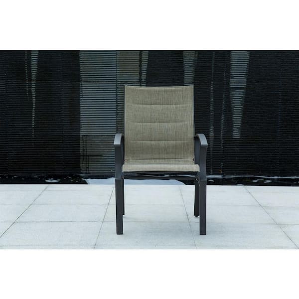 Wildaven Patio Steel Outdoor Dining Chair with Textilene Mesh