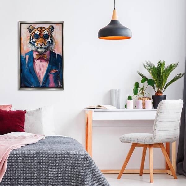Stupell Industries Baby Elephant Canvas Wall Art - 16x20 Inches, Pink Flower Crown By Ziwei Li | Ready To Hang - View #10