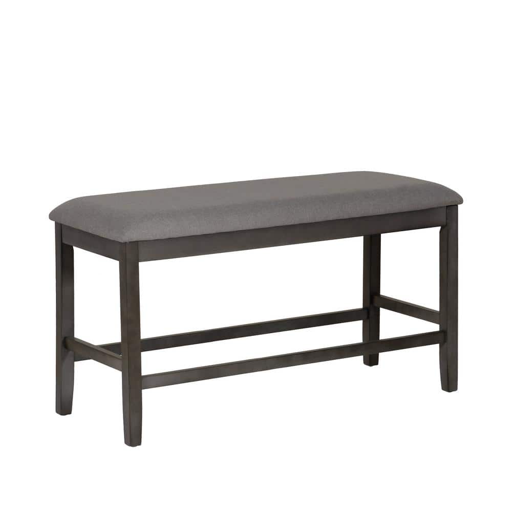 Saanvi Backless Gray Counter Dining Bench 44 in.