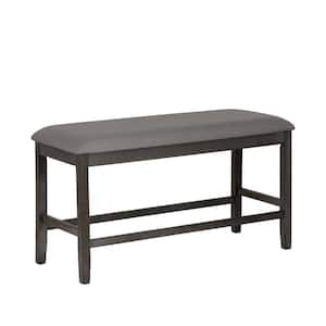 Saanvi Backless Gray 44 in. Counter Dining Bedroom Bench