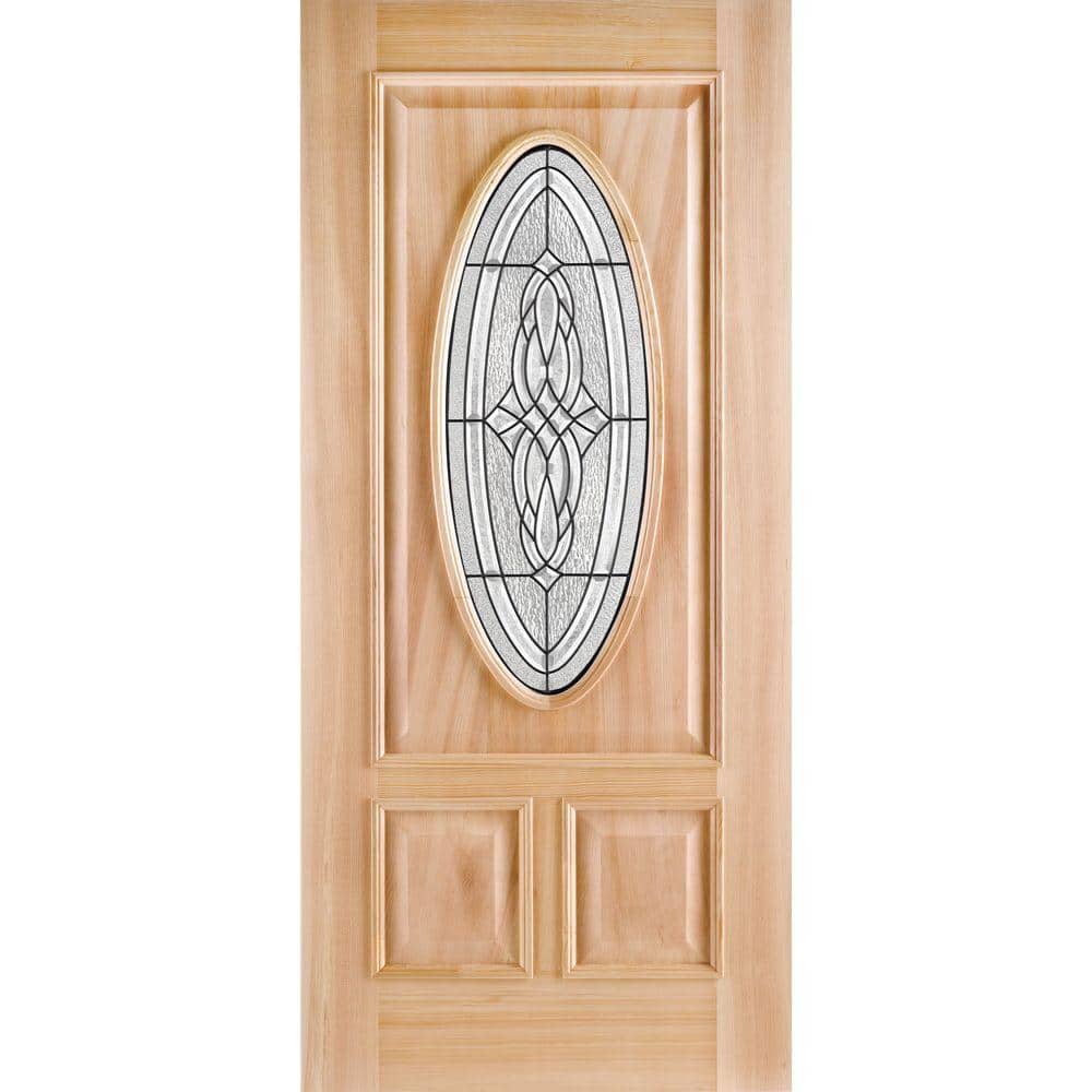 Exterior Door with Oval Glass