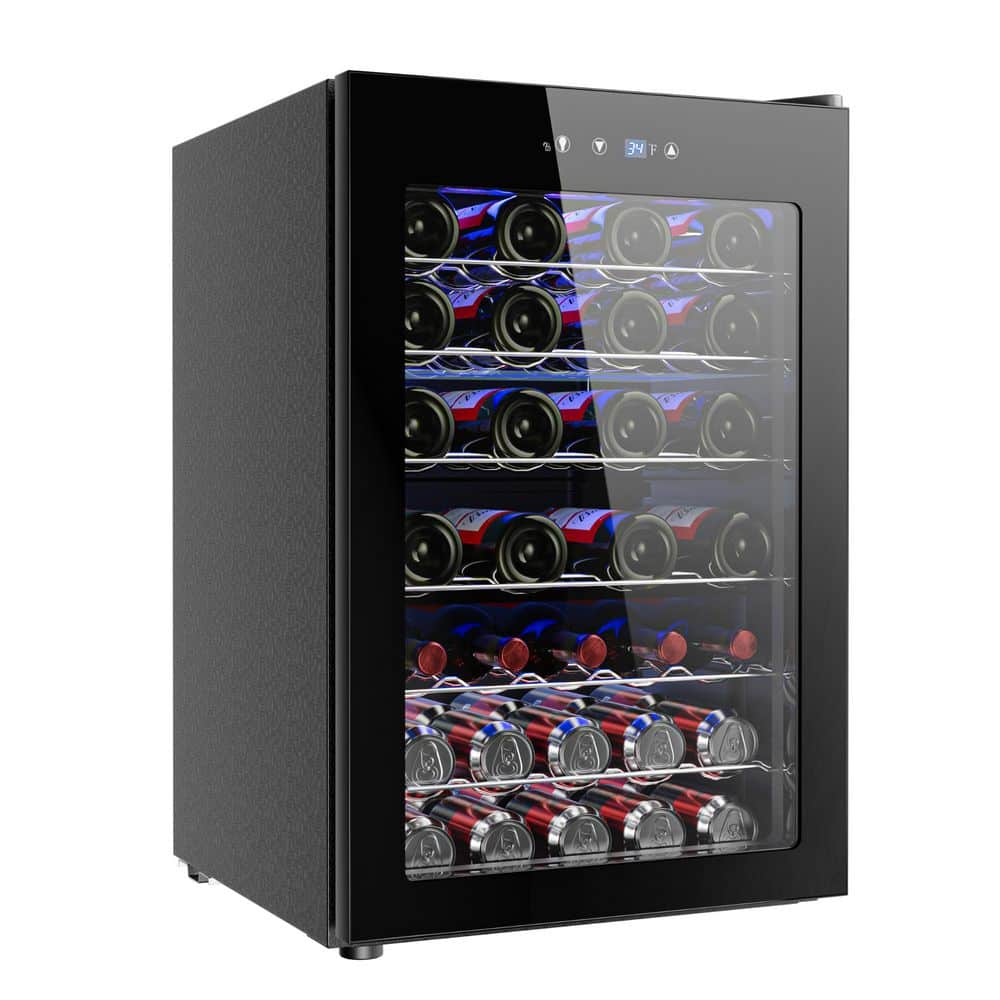 SIMZLIFE 20.3 in. Single Zone 45-Wine Bottles Beverage and