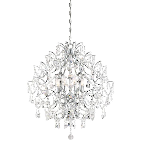 Minka Lavery Isabella's Crown 8-Light Chrome Chandelier 3158-77