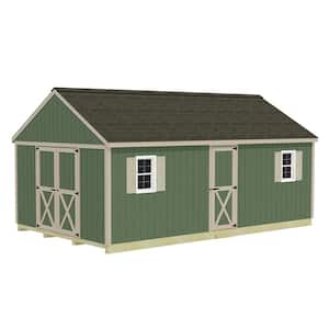 Easton 12 ft. x 16 ft. Wood Storage Shed Kit with Floor Including 4 x 4 Runners
