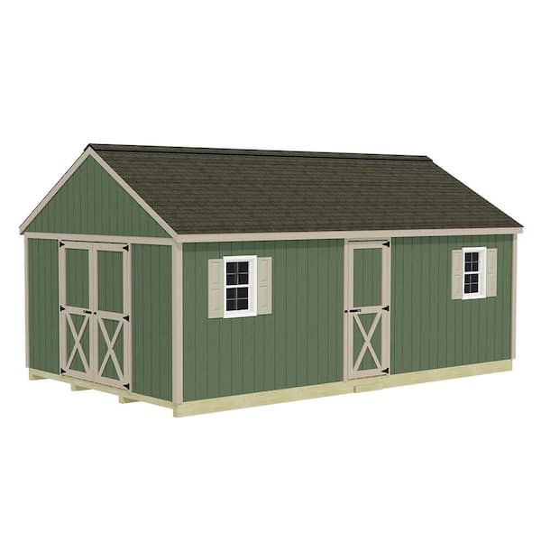 Best Barns Easton 12 ft. x 16 ft. Wood Storage Shed Kit with Floor Including 4 x 4 Runners