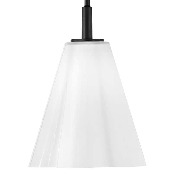 LARK - Honey 1-Light Black Pendant Light