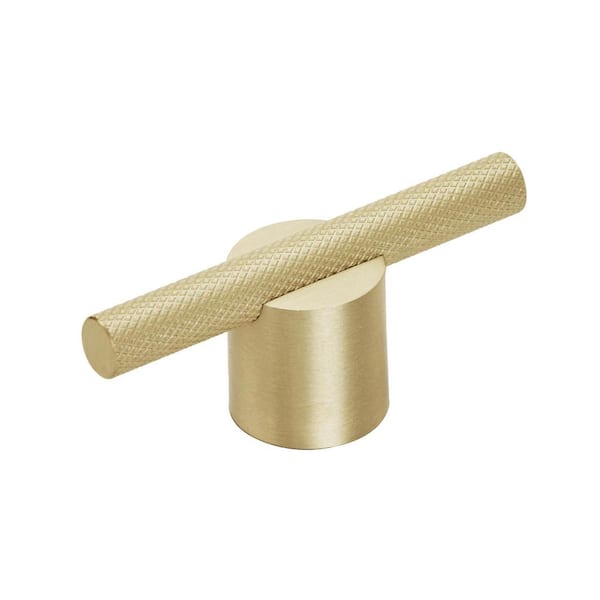 Amerock Transcendent 5/8 in. (16mm) Modern Matte Gold Bar Cabinet Pull