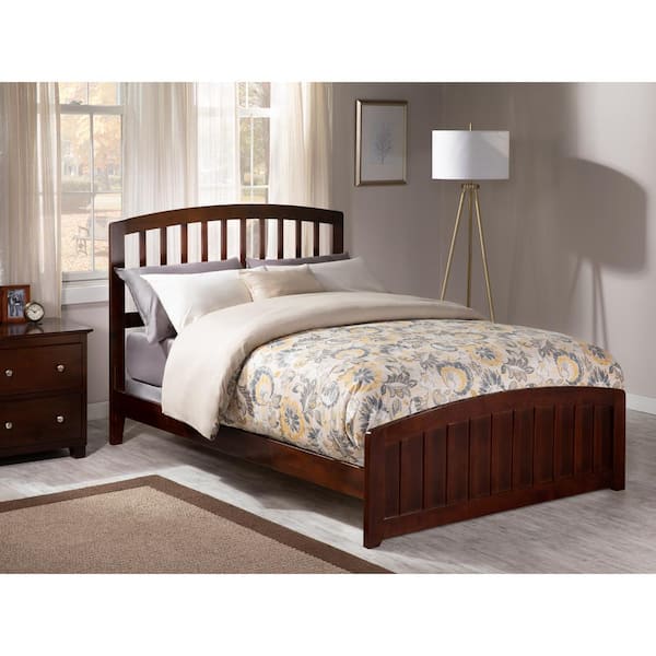 AFI Richmond Full Traditional Bed with Matching Foot Board in Walnut