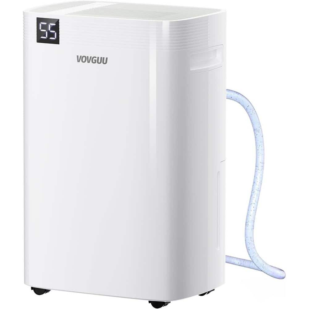 52 Pints 4500 Sq. Ft. Dehumidifier with Drain Hose, 3 Smart Modes, Humidity