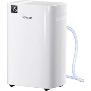 52 Pints 4500 Sq. Ft. Dehumidifier with Drain Hose, 3 Smart Modes, Humidity Control, Auto Defrost and 24H Timer in White