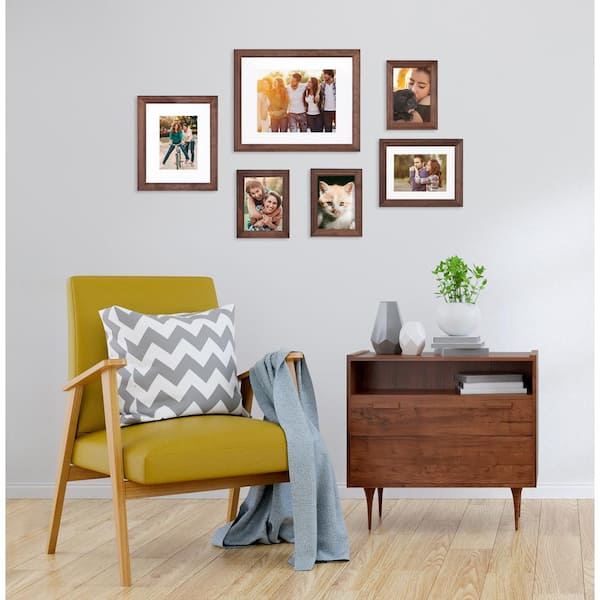 Bordeaux Brown Picture Frame (Set of 6)